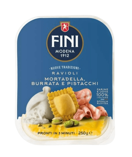 FINI MODENA Ravioli with Mortadella, Burrata & Pistachios