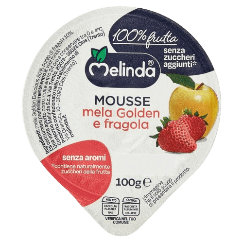 Melinda Fruit Mousse Label Close-Up