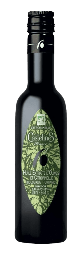 Organic Olive and Lemongrass Extract in Glass Bottle