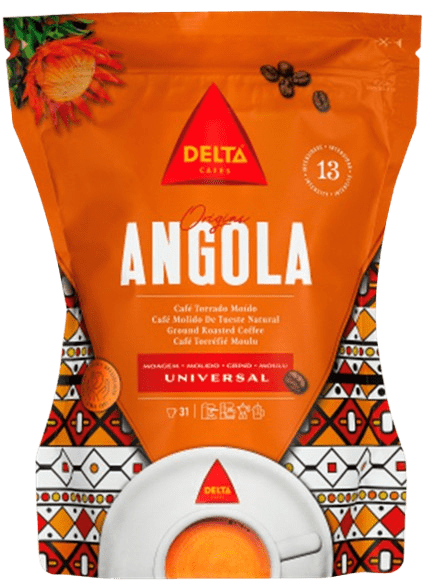 Delta Cates 13 Angola Ground Coffee with Plate