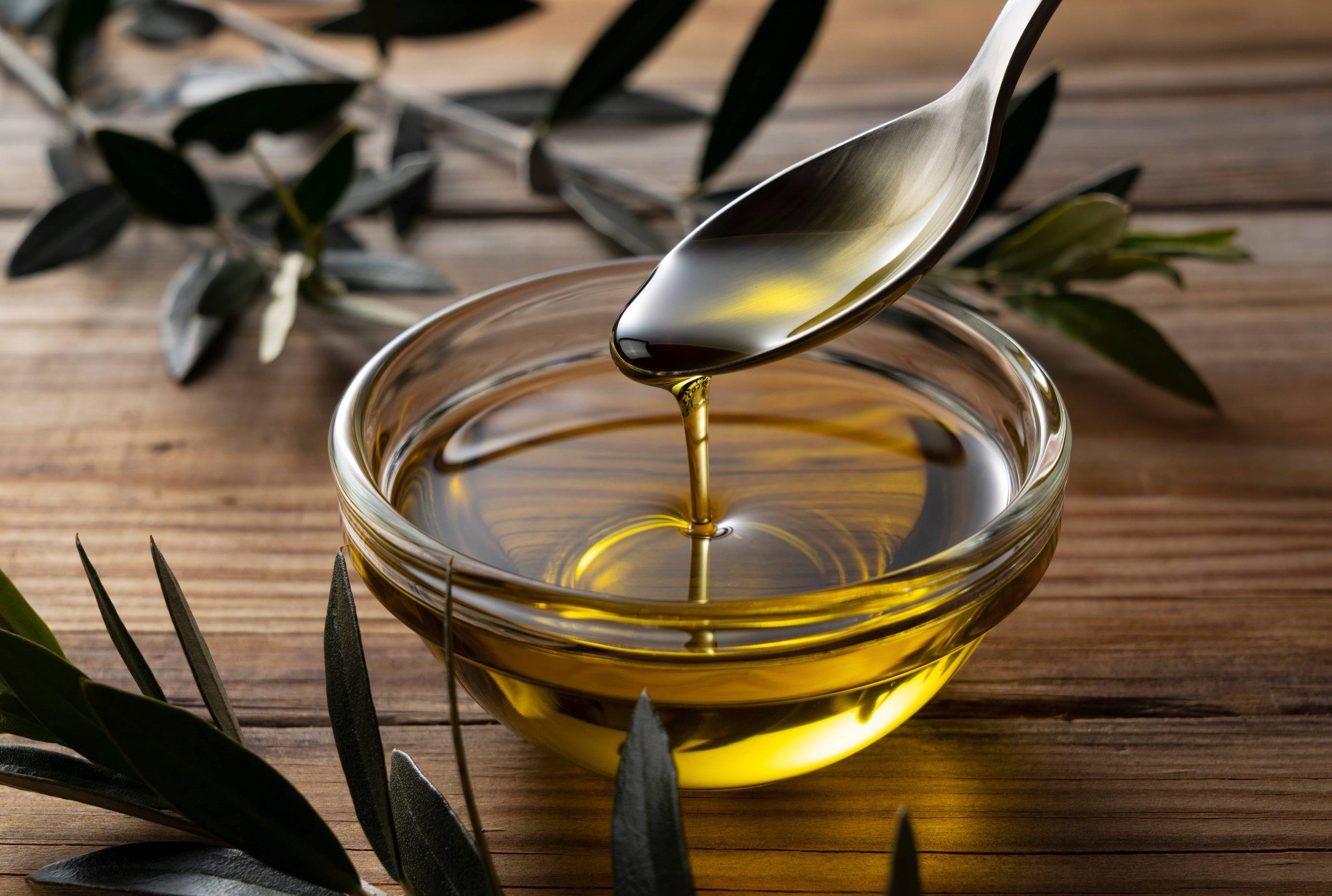 Pouring Oil in Kitchen Scene