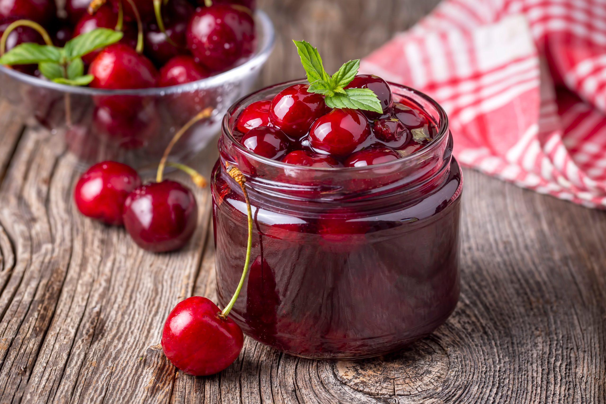 Jar of Cherry Jam