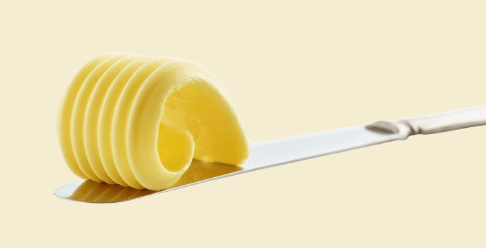 Knife with Swirled Butter