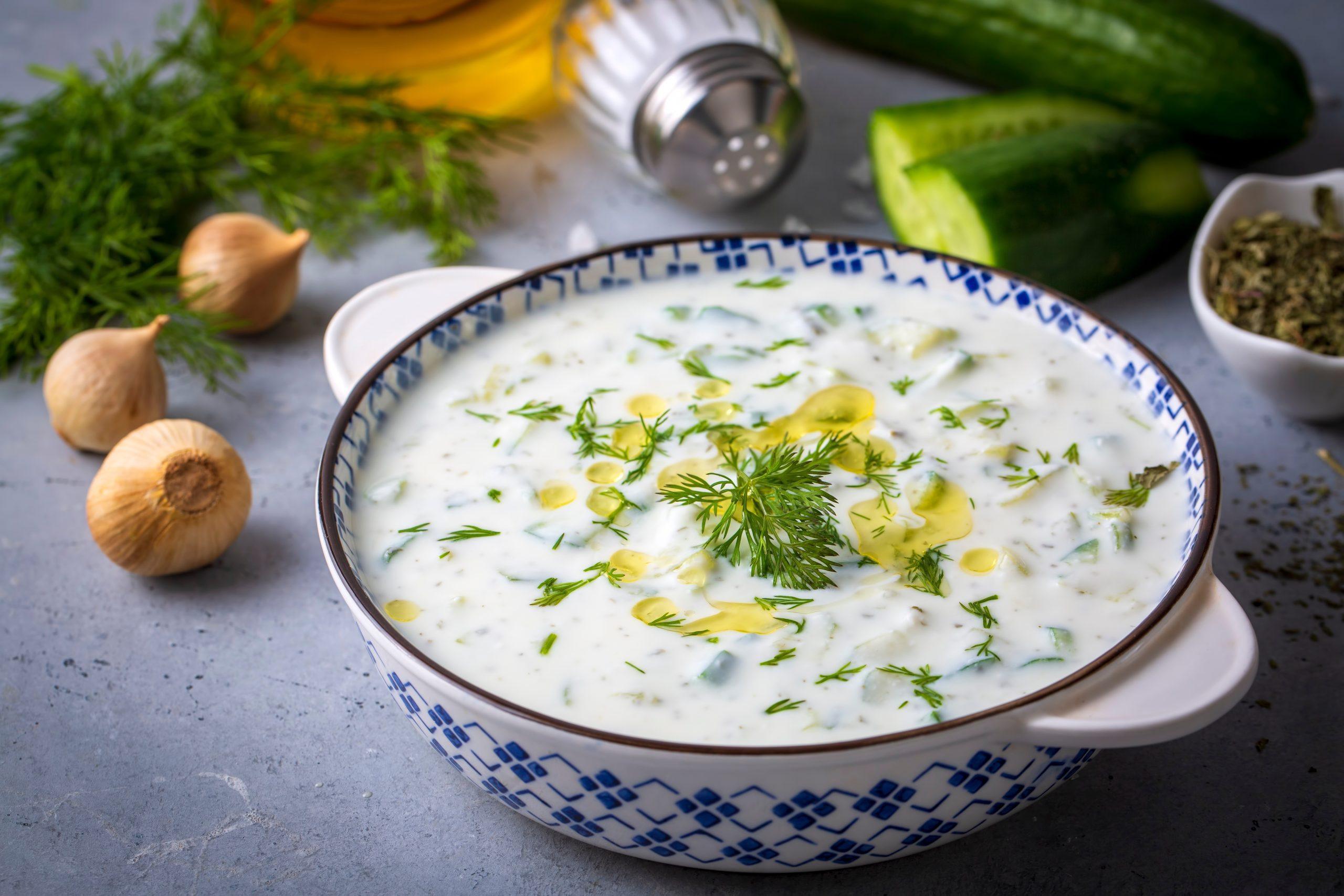 Vegetable Soup in Decorative Bowl
