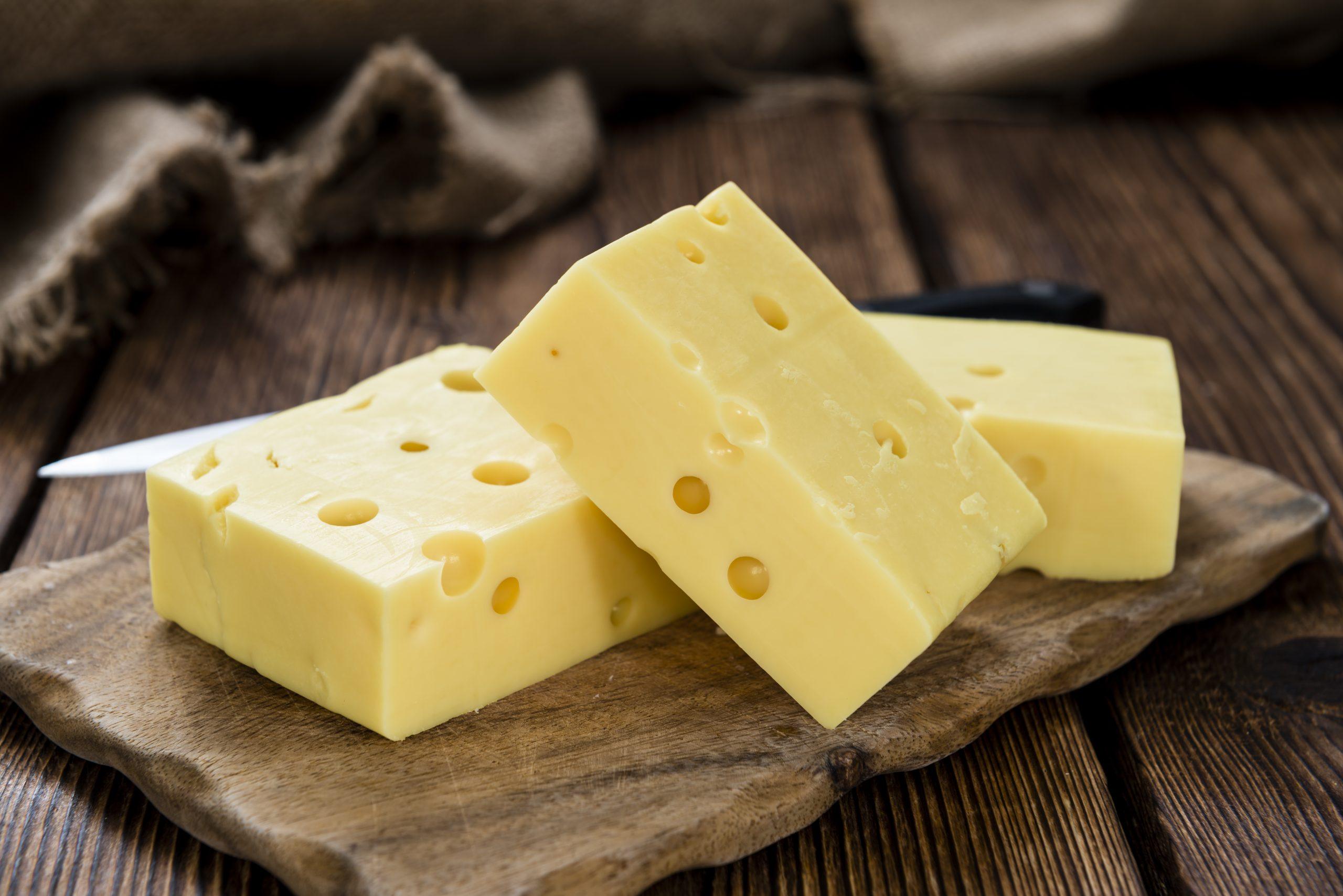 Cheese Board Featuring Gruyere, Cheddar, and More