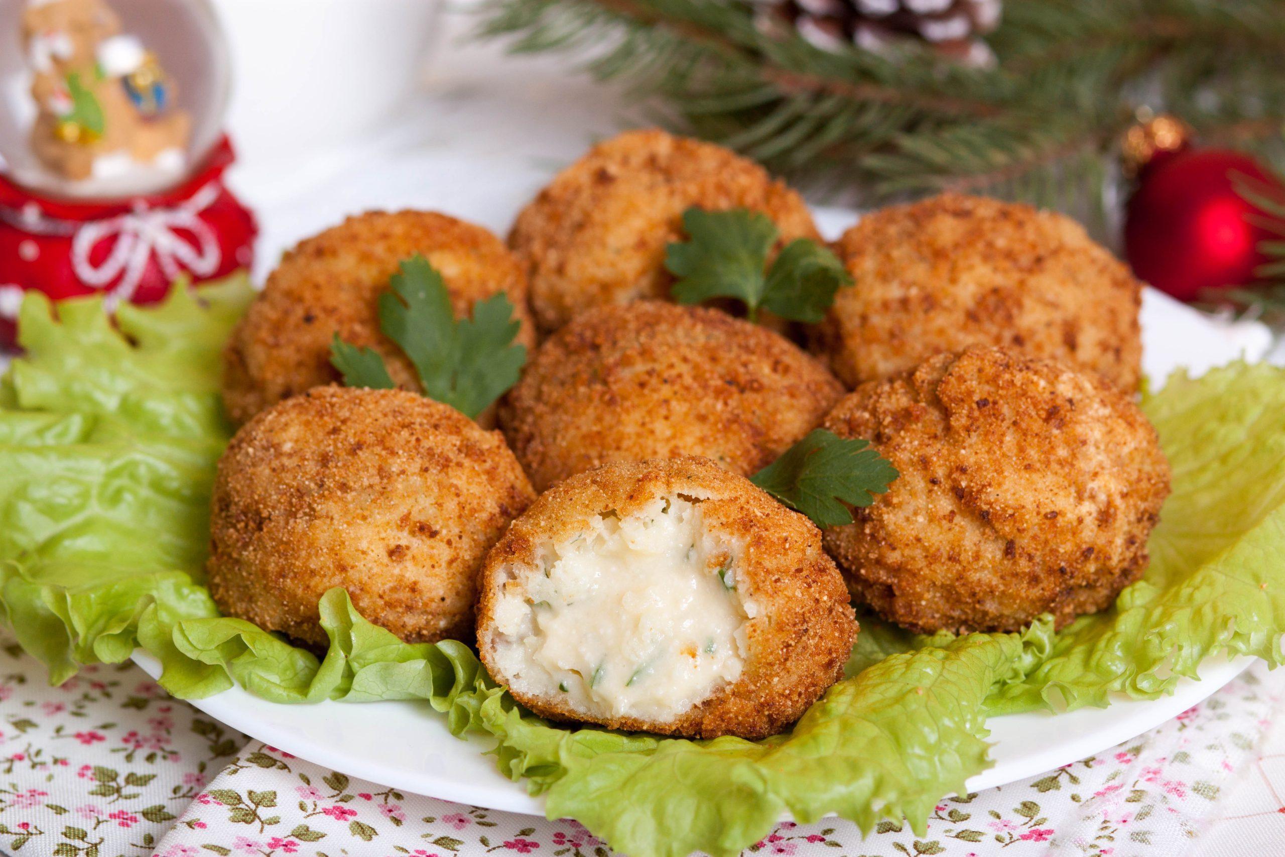 Assorted Fried Snacks on a Plate