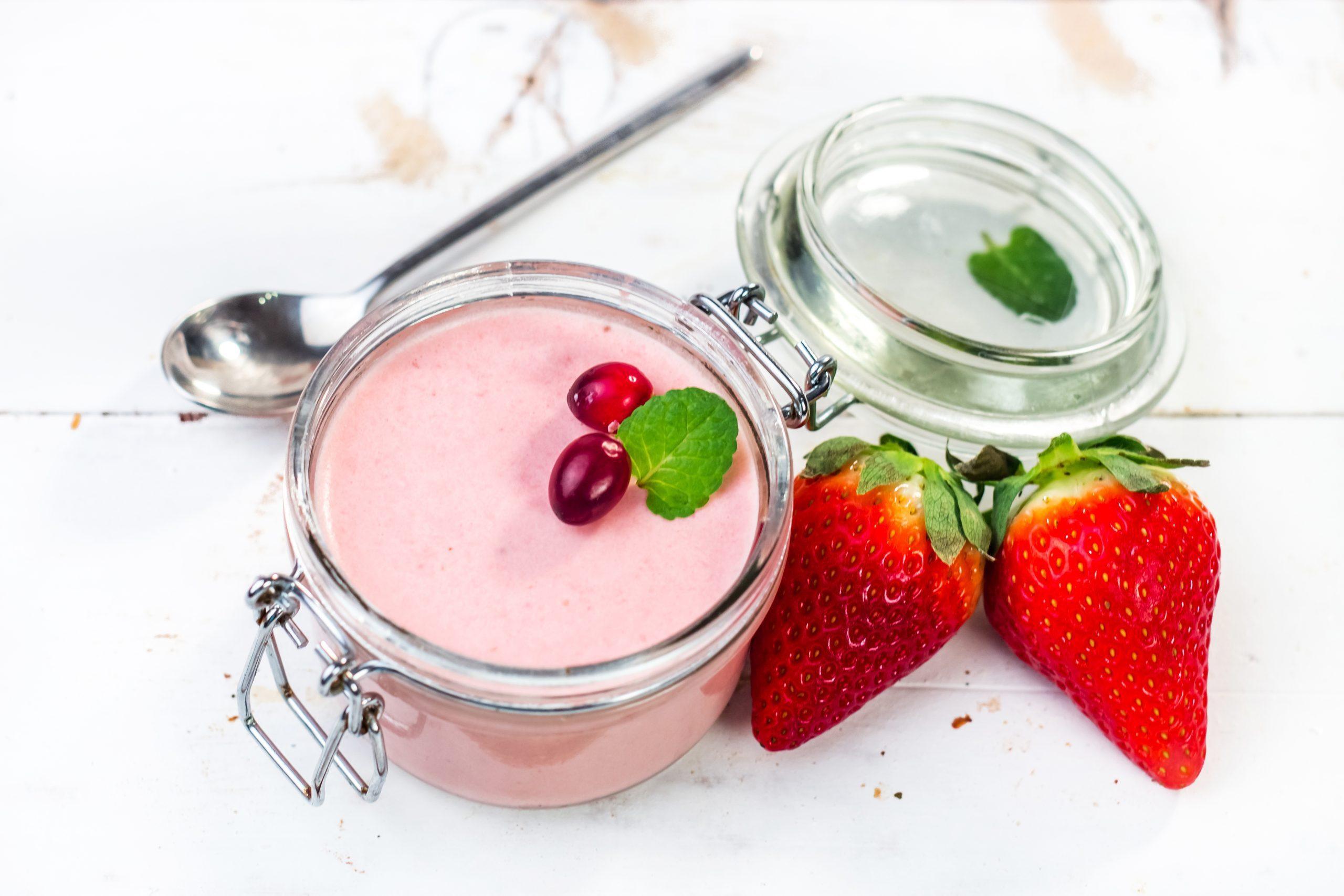 Strawberry Yogurt with Fresh Fruit
